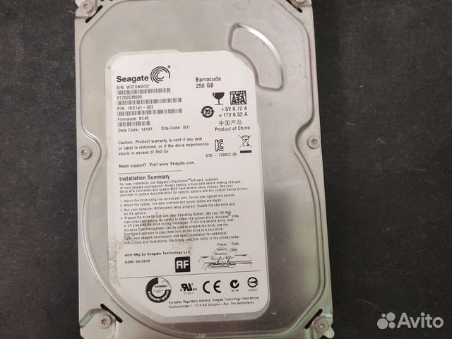 Жесткий диск seagate barracuda 250