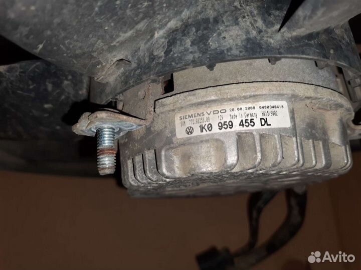 Вентилятор охлаждения радиатора volkswagen