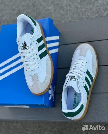 Кроссовки adidas samba натуральная кожа