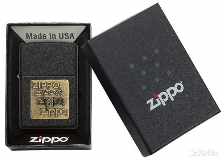 Зажигалка Zippo 362 Black Crackle Оригинал Новая