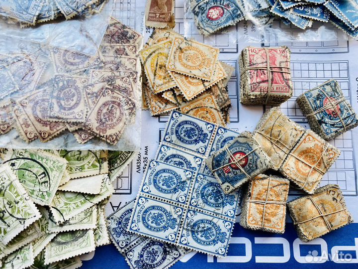 Почтовые марки до 1917 г. более 1200 шт