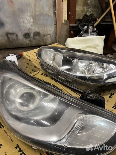 Фары на hyundai solaris 1