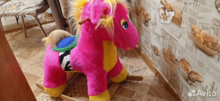 Лошадка качалка деревянная