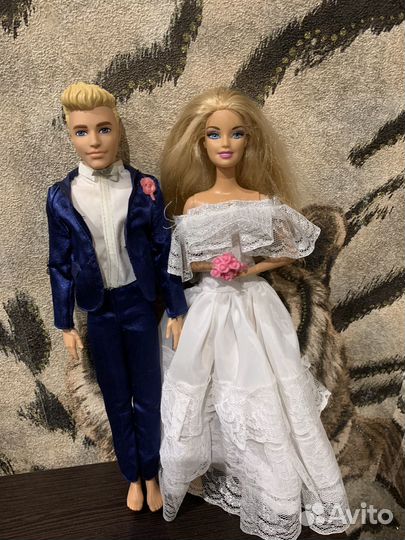 Барби невеста и кен mattel