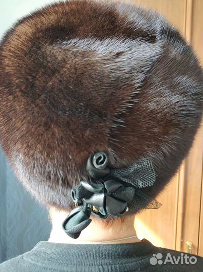 Шапка норковая 57 р-р новая