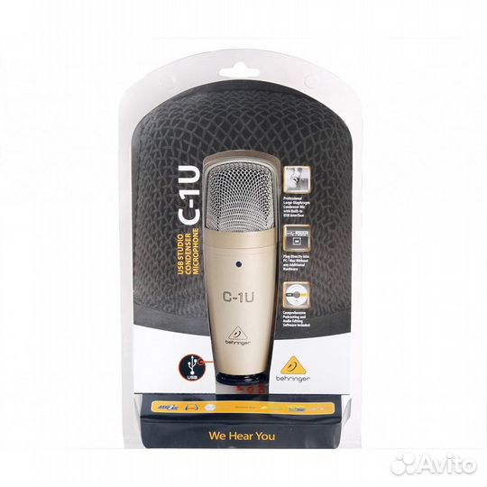 Behringer C-1U конденсаторный микрофон с USB