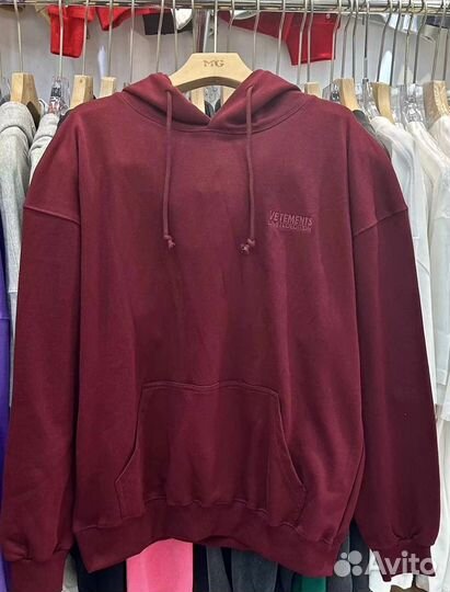 Худи Vetements оверсайз хлопок трехнитка