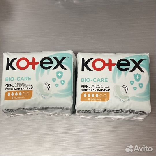 Прокладки Kotex Bio-care нормал
