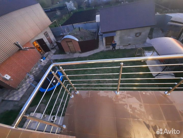 Перила балкон нержавейка