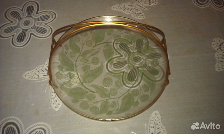 Ваза с ручкой позолота из СССР