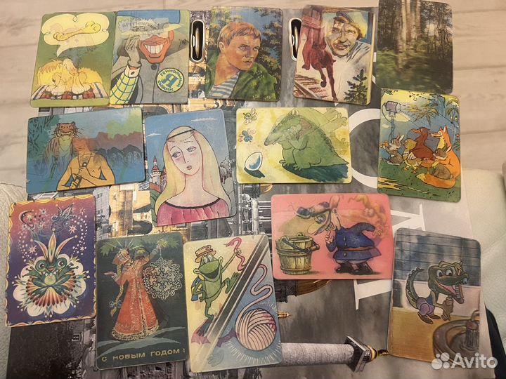 Переливнве стерео календарики времен СССР