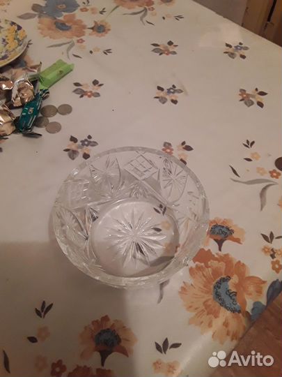 Ваза конфетница хрусталь СССР