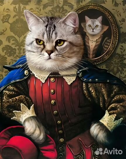 Портрет питомца / кота / собаки / животного