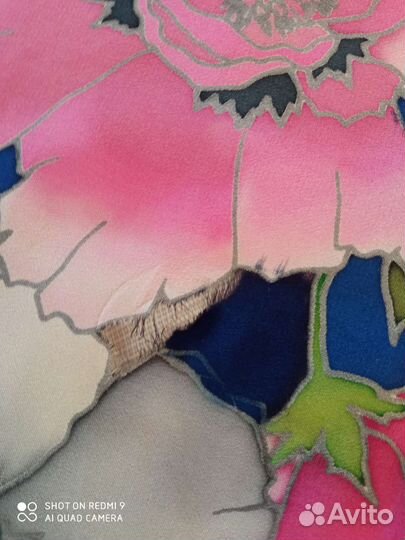 Старинный платок. Шёлк 60год