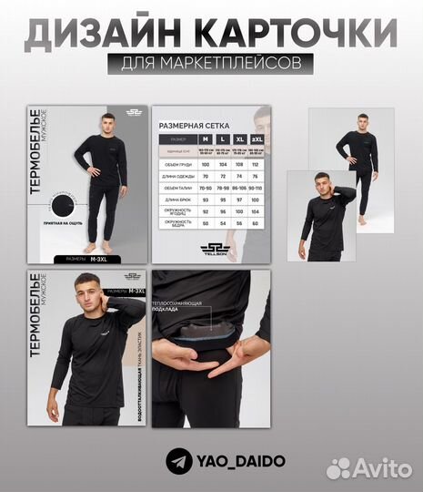 Инфографика для маркетплейсов, графический дизайн