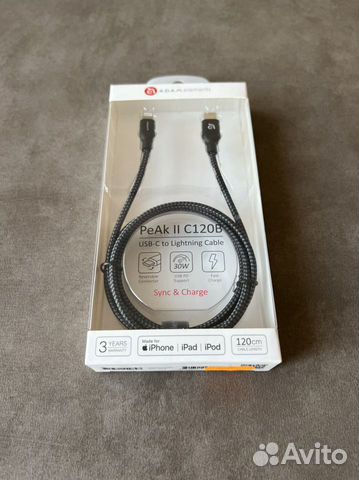 Кабель Adam Elements PeAk II USB-C-Lightning 1.2m