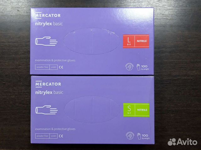 Перчатки нитриловые одноразовые