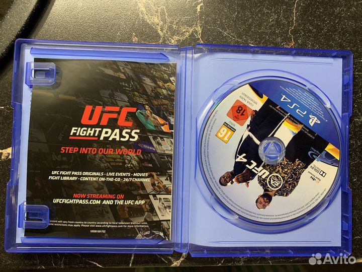 Диск на ps4 ufc 4