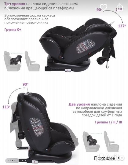 Автокресло поворотное Shelter Isofix 0-36