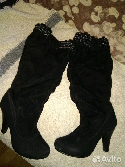 Сапоги,черные, (зима)