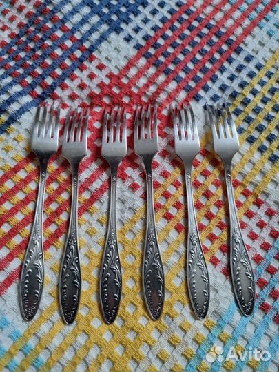 Вилки, ложки мельхиор