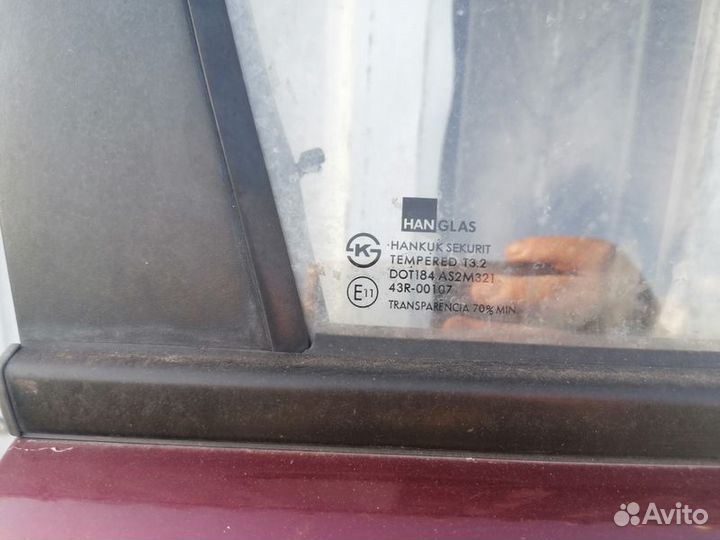Стекло двери переднее правое Chevrolet Lanos