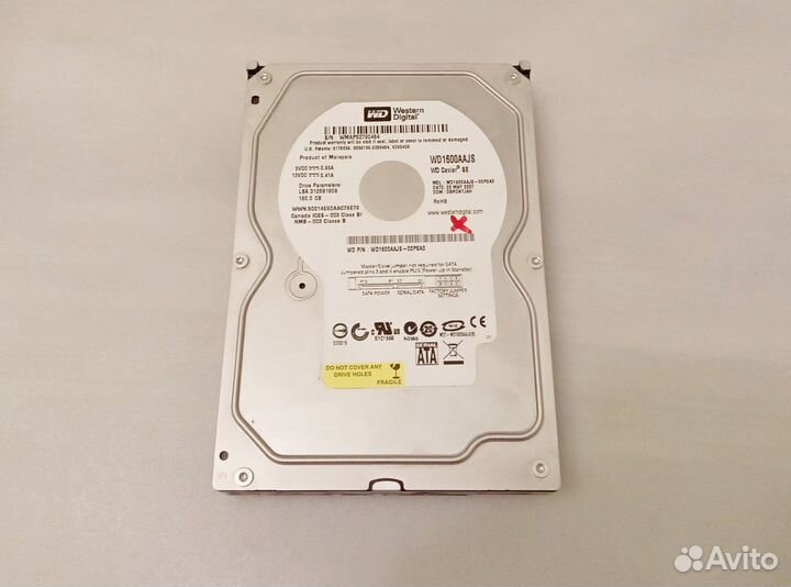 Жесткий диск WD 160Gb WD1600aajs донор