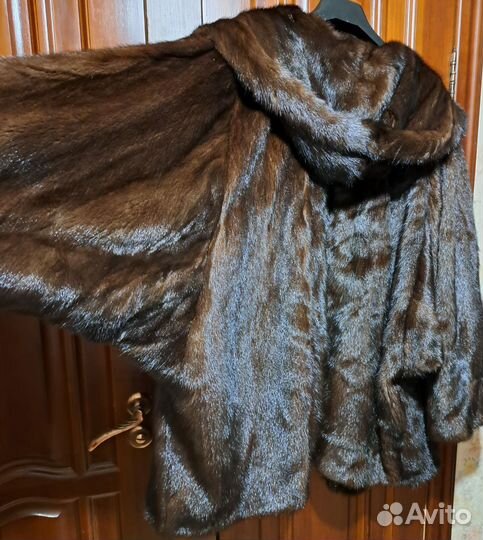 Шуба норковaя летучая мышь 64-66р об-180см