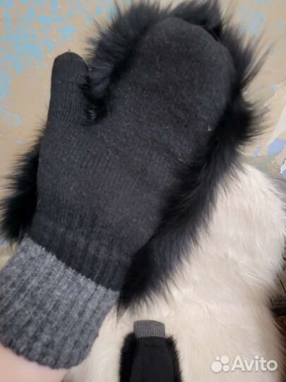 Варежки мех