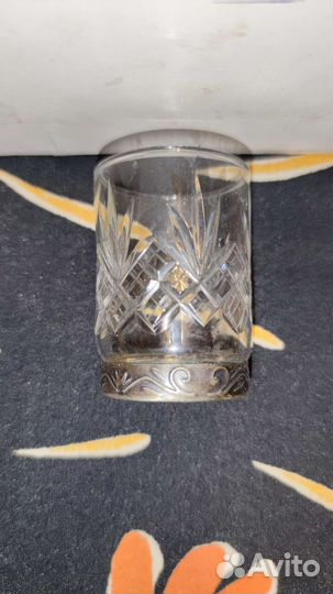 Новый набор из 6 хрустальных стаканов. СССР