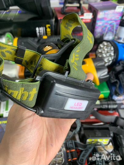 Налобный фонарь аккумуляторный pacпpoдaжa