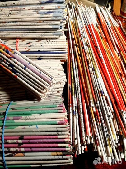 Бумажная лоза - трубочки