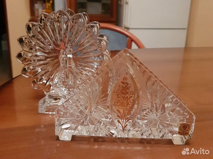 Салфетницы хрустальные Богемия