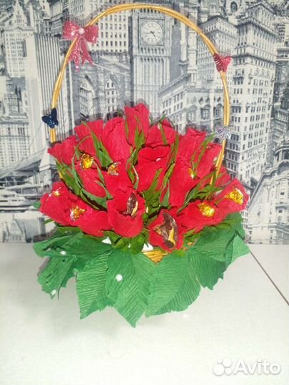 Коробочка с розами