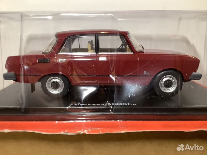 Модель автомобиля Москвич-2140SL 1:24 Ашет
