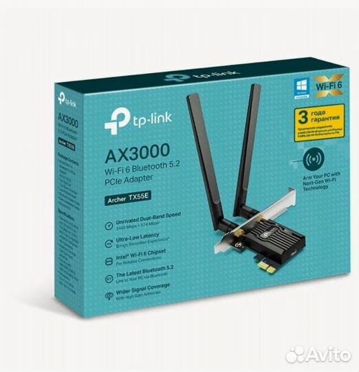 Адаптер WiFi+Bluetooth Tp-link archer Archer TX55E