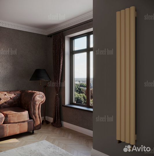 Вертикальный дизайн радиатор Steel V от производит