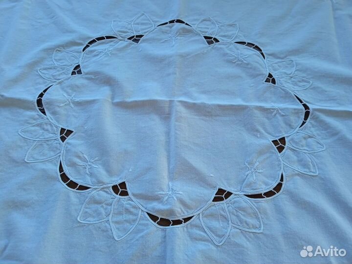 Скатерти белые. Лён, хлопок, ришелье. Винтаж