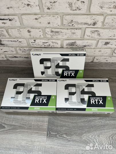 Видеокарты palit RTX 3050 8GB dual (рст)
