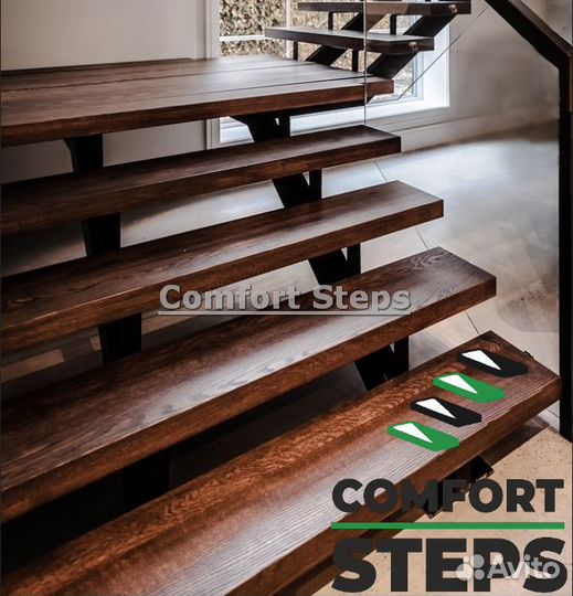 Шпонированные ступени для лестниц