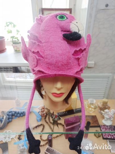 Шапка валяная для бани