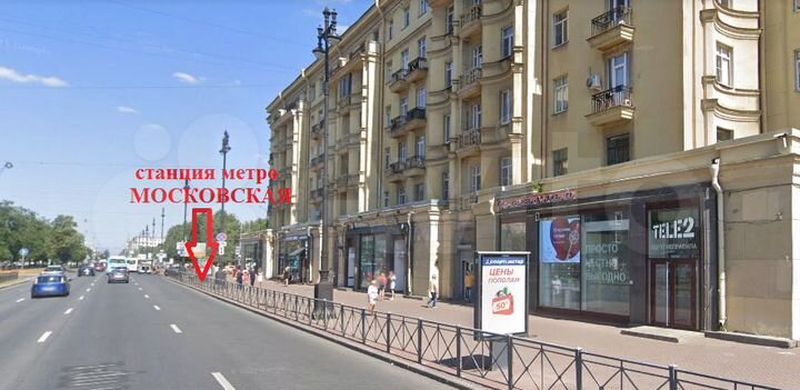 176.2 м² на выходе метро Московская