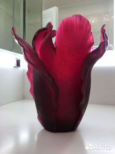 Оригинал ваза 3 Daum France Tulip Тюльпан 33см