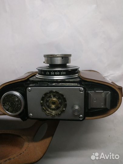 Фотоаппарат Смена-3 в футляре рабочий