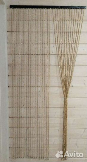 Штора декоративная деревянная