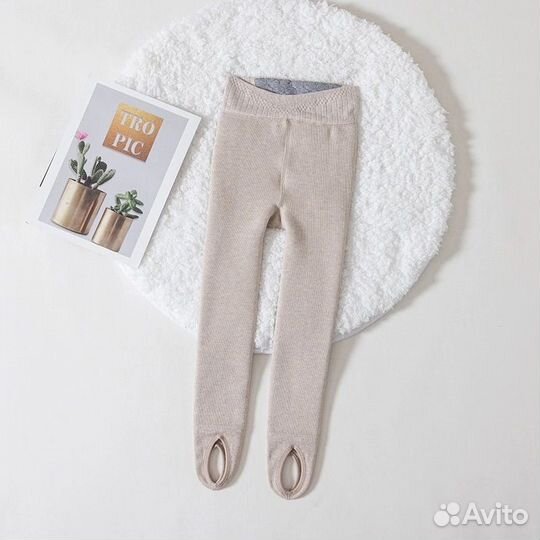 Лосины для девочки теплые