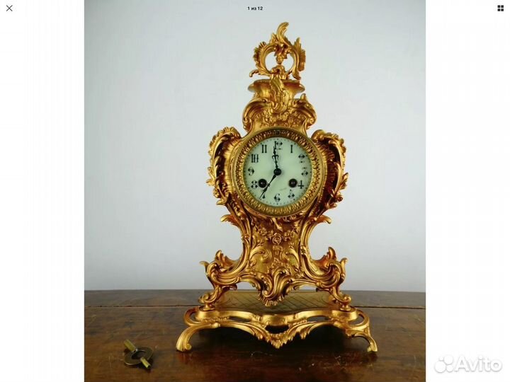 Часы каминные French Rococo Louis XV-Georges Verge