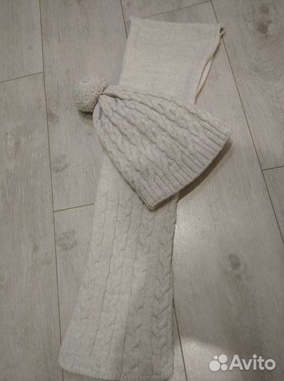 Шапка с шарфом