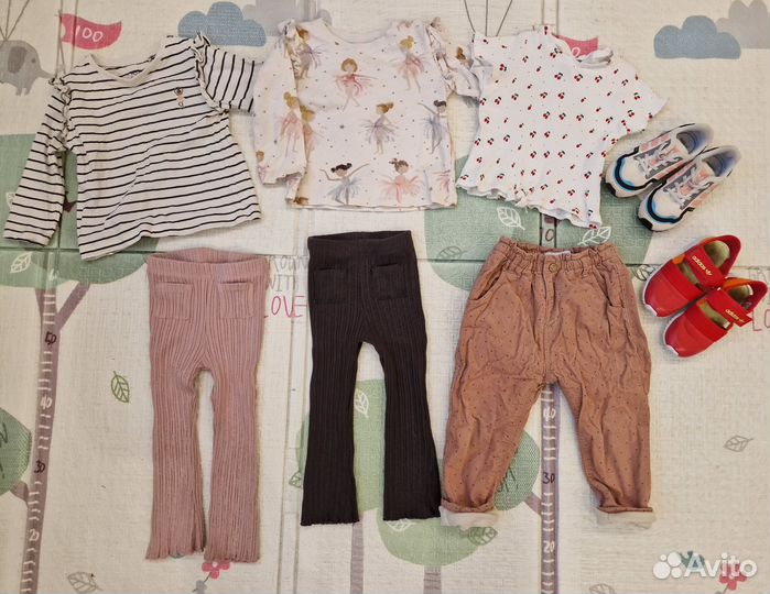 Вещи пакетом для девочки Zara, next