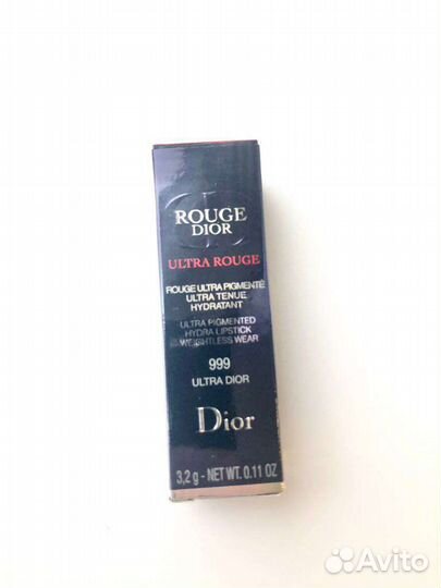 Помада rouge dior satin 999